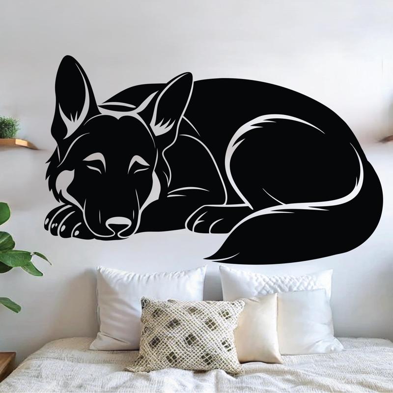 Golden Retriever sleeping wall art