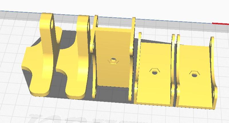 Dual 60x60x15mm fan Mount/Holder ( Rotatable )
