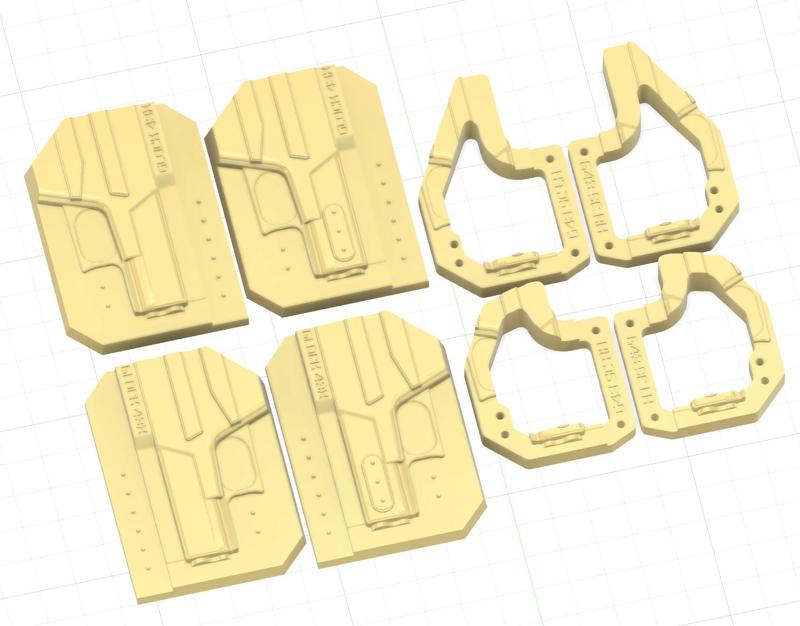 G43/43X/43X MOS Side Car Vacuum Holster Mold