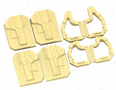 G43/43X/43X MOS Side Car Vacuum Holster Mold