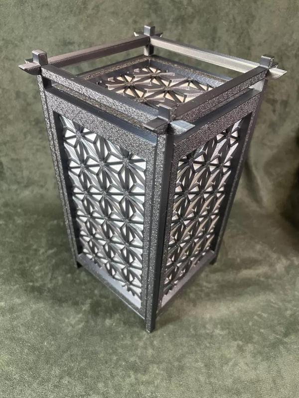 Kumiko Japanese Shoji Lantern - Asanoha