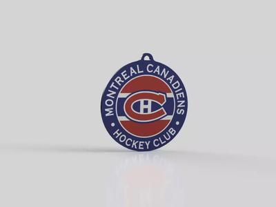 Montreal Canadiens Logo Keychain NHL