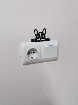 FUN WALL AND SOCKET DECORATION DOG