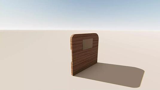 DOOR 3D wooden shelf