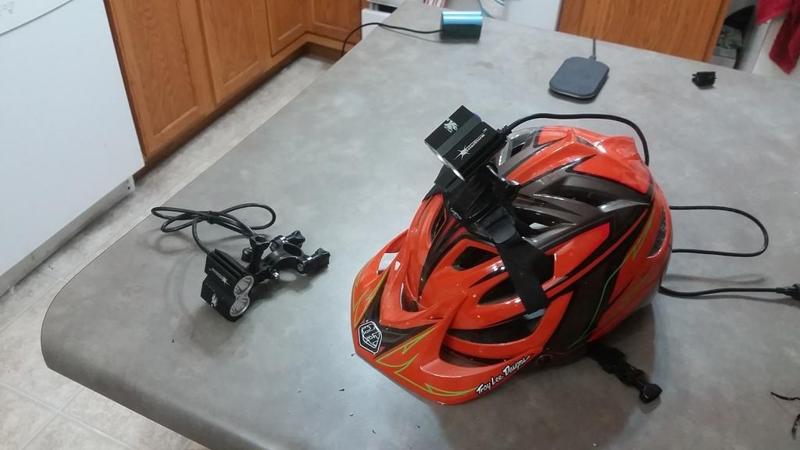 Solarstorm bike light adapter to GoPro mount