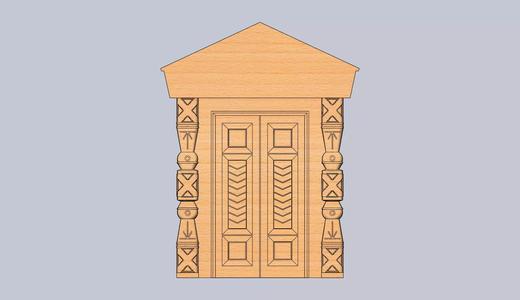 carved door portal