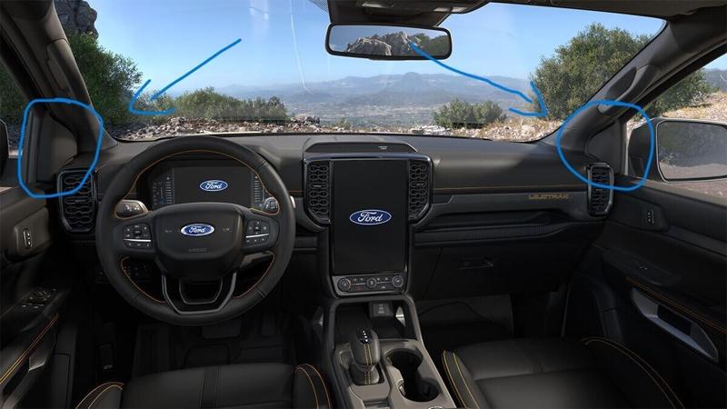 triangulo interior de espejos ford ranger / triangulo interior de espejos ford ranger / triangle of mirrors ford ranger