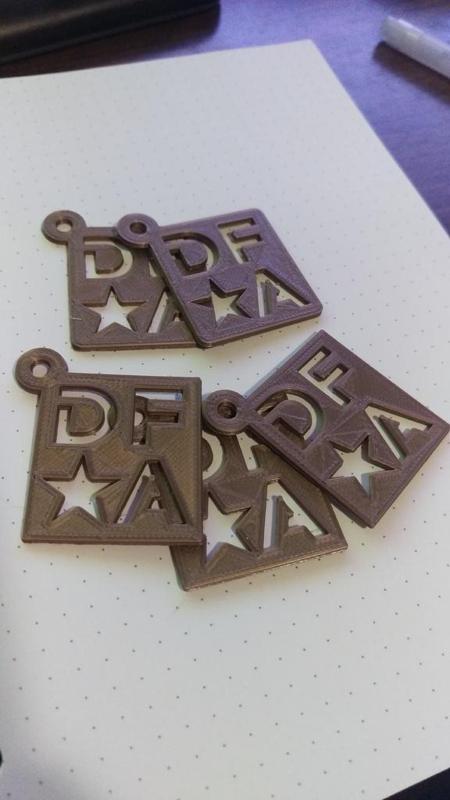 Design for America Logo Keychain