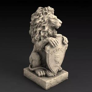 Lion Statue 3D Print Model