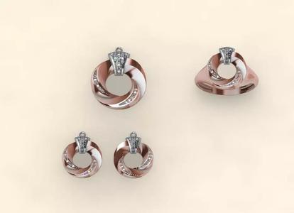 Half set or mini set two tone and two piece