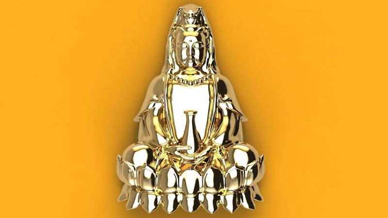 Buddha Garden God 3dm Model