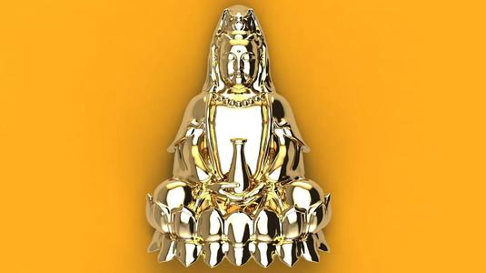 Buddha Garden God 3dm Model
