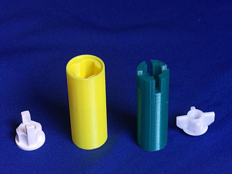 Tube spanners for toilet seat securing nuts