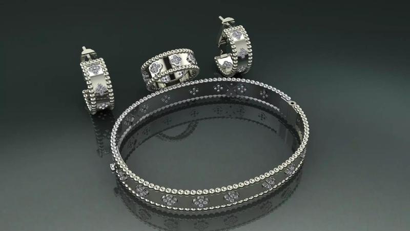 VAN CLEEF COMPLECT Jewelery 3D printed model