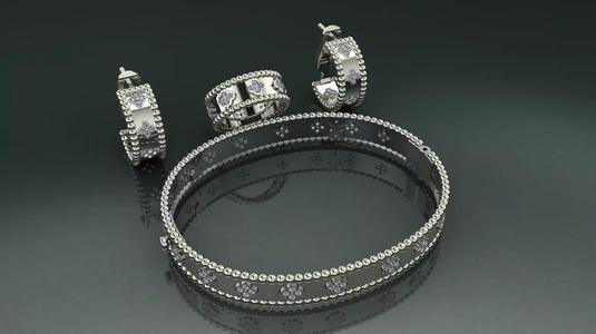 VAN CLEEF COMPLECT Jewelery 3D printed model