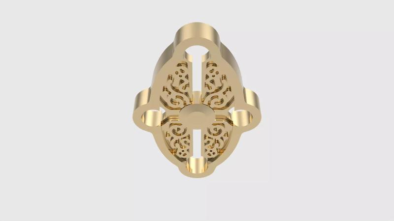 Ornate Floral Jewelry Component JDBCo