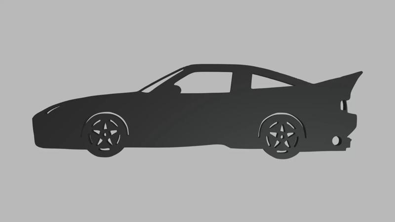 Nissan 180SX Version III Veilside Coupe 1990 Key Ring