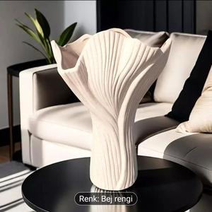 Organic Flower Inspired Vase Modern Decorative 3D Model STL