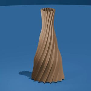 Fluted Tapered Vase