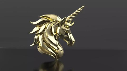 Unicorn Pendant 3D Model