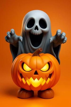Spooky Ghost and Halloween