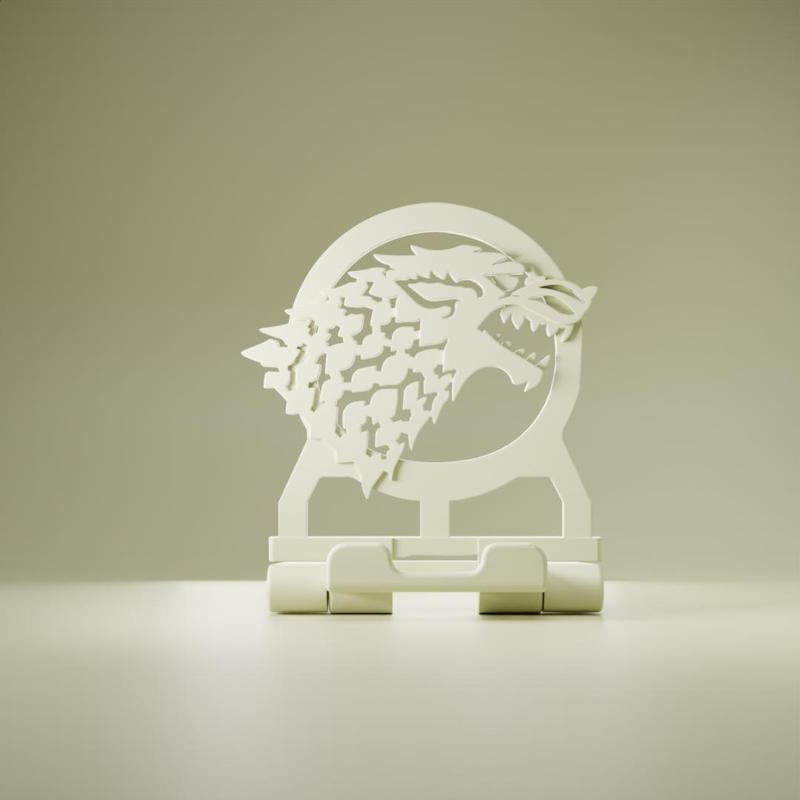Stark House Emblem Cell Phone Holder - 3D Printable Model