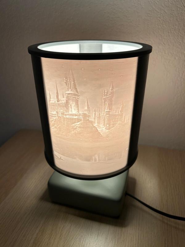 Harry Potter Gryffindor Lithophanie + Support Dia 160 E14