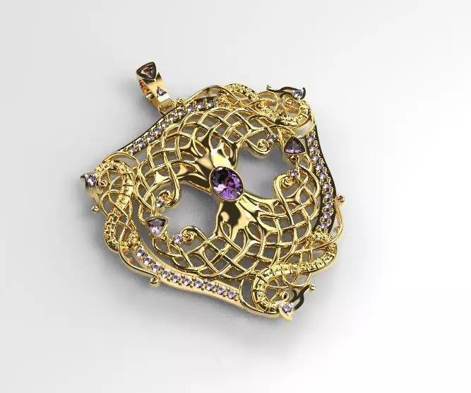 Pendant tree of life 3D print model