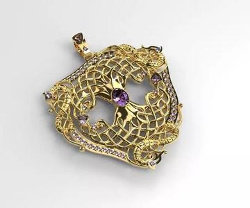 Pendant tree of life 3D print model