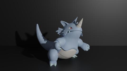 Rhydon pokemon 3D print model