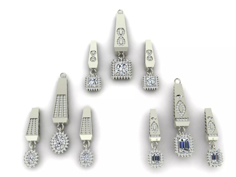 Collection of 3 mini jewelry sets