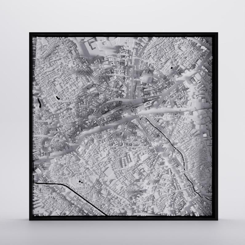 3D Model of Shibuya, Tokyo, 45x45