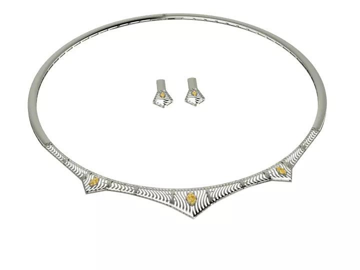 necklace and earring