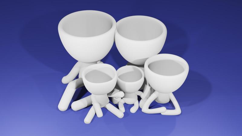 Roberts' family - father, mother and three children