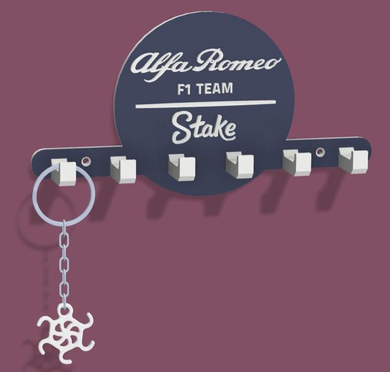 Alfa Romeo Stake F1 TEAM KEYS HOLDER BOARD
