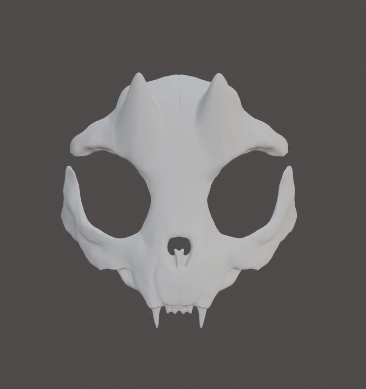 cat skull mask v4