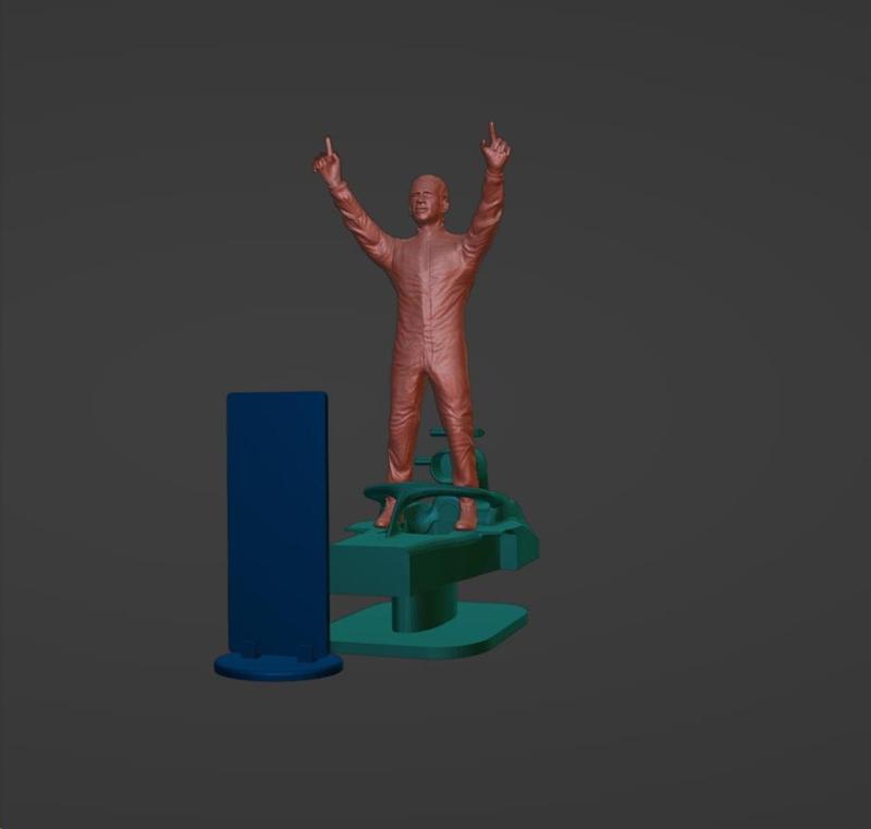 F1 Champion, Driver, Helmet, Helmet, Figure, Halo, Pitboard