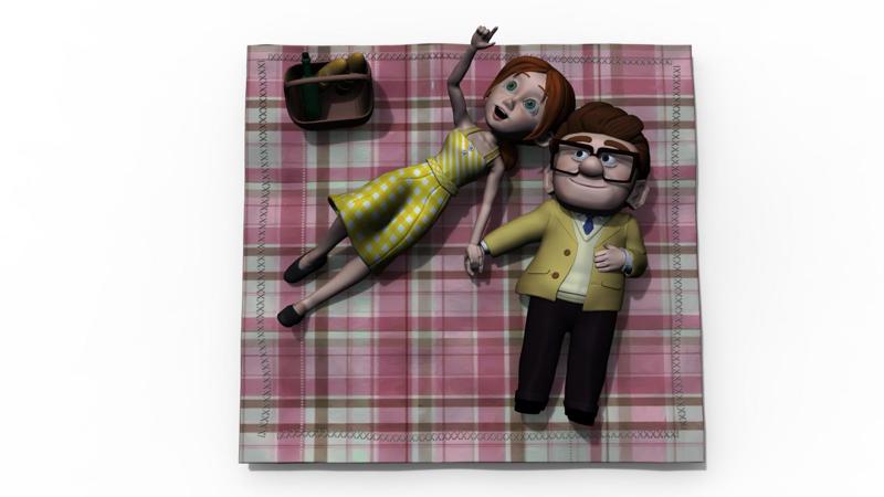 PICNIC CARL AND ELLIE - STL FOR 3D PRINTING