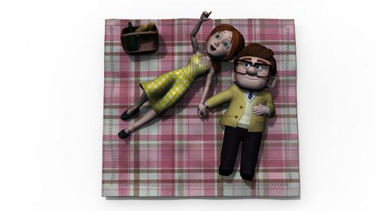 PICNIC CARL AND ELLIE - STL FOR 3D PRINTING