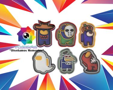 Set 6 HALLOWEEN AMong US CALLET CUTTERS