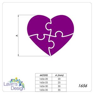 VALENTINE'S DAY /POLYMER CLAY CUTTER / 4 SIZES / LED1656