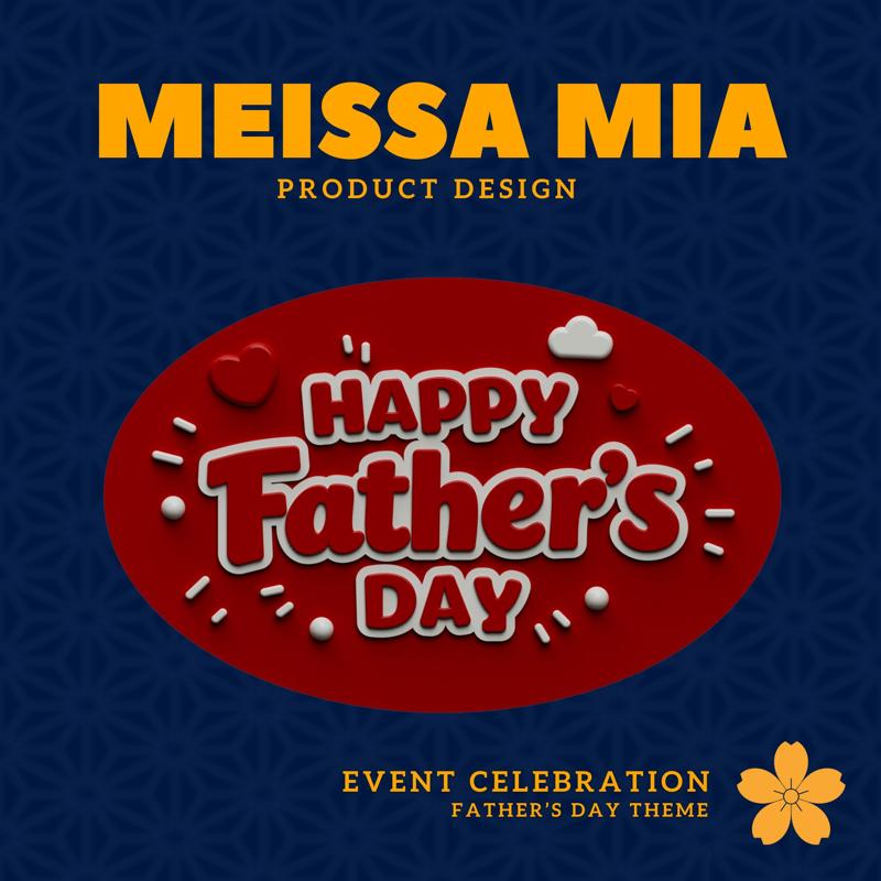 Happy Father’s Day Logo Name Plate – Heartfelt DIY Decor for Celebrating Dad