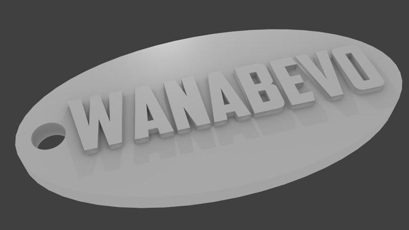 Wanabevo Keychain