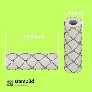 Texture roller Heart seamless pattern | Texture roller Heart seamless pattern