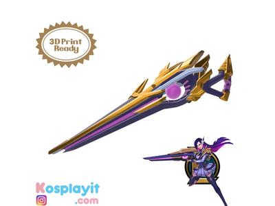 Battle Academia Caitlyn Gun 3D Model Digital File - League of Legends Cosplay - Caitlyn Cosplay - 3D Printing- 3D Print - LOL Cosplay