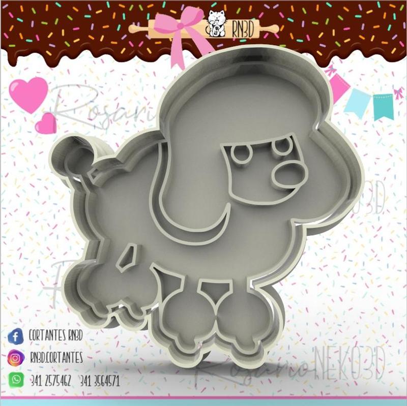 Poodle Dog Cookie Cutter - poodle dog Cookie Cutter.