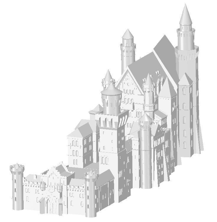 Neuschwanstein Castle Germany detaild