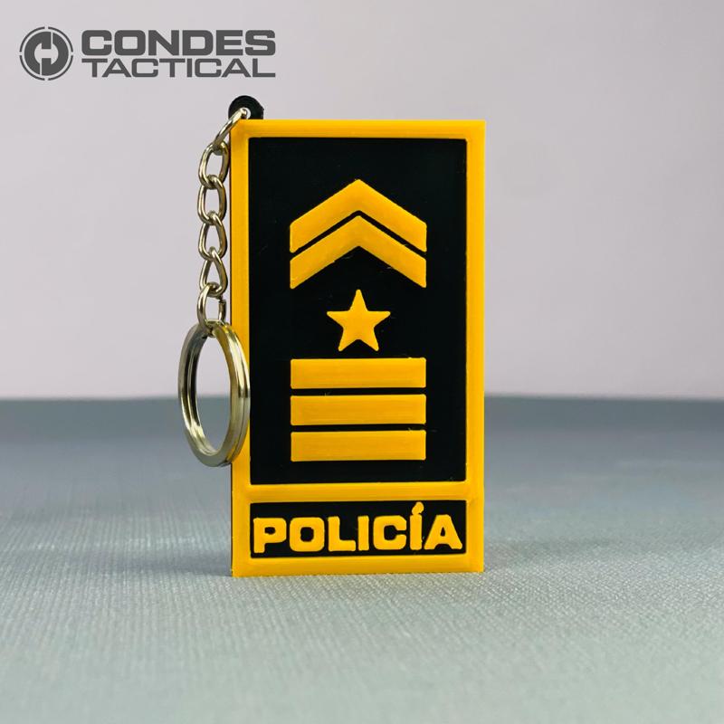 LLAVERO SUBCOMISARIO (KEYCHAIN) - POLICIA NACIONAL COLOMBIA