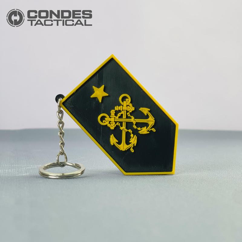 LLAVERO SUBOFICIAL TERCERO (KEYCHAIN) - ARMADA NACIONAL COLOMBIA.