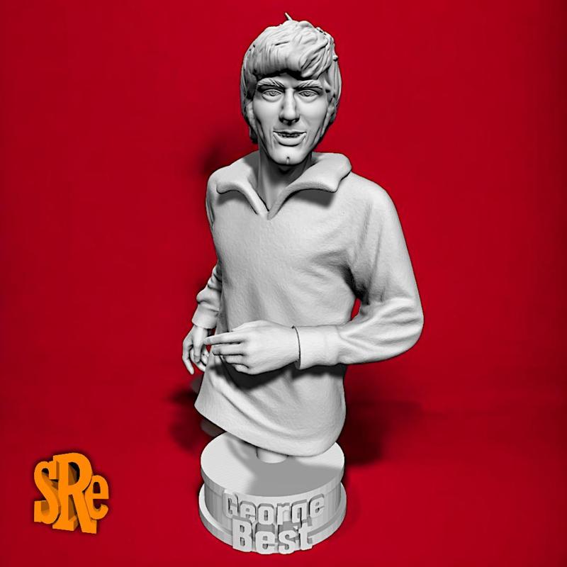 George Best Bust - Manchester United and World Football Icon